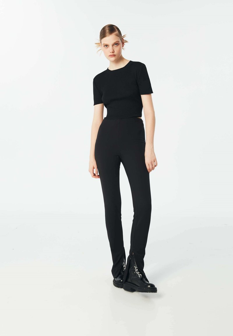 Twist WITH LEG DETAILED - Tights - Black