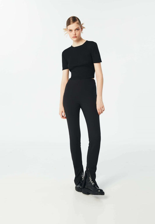 Twist WITH LEG DETAILED - Tights - Black