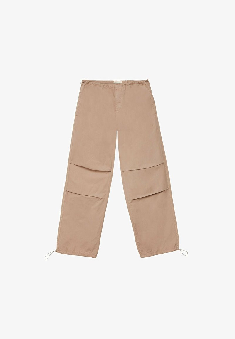 Stradivarius PARACHUTE POPELIN - Jogginghose - Stone