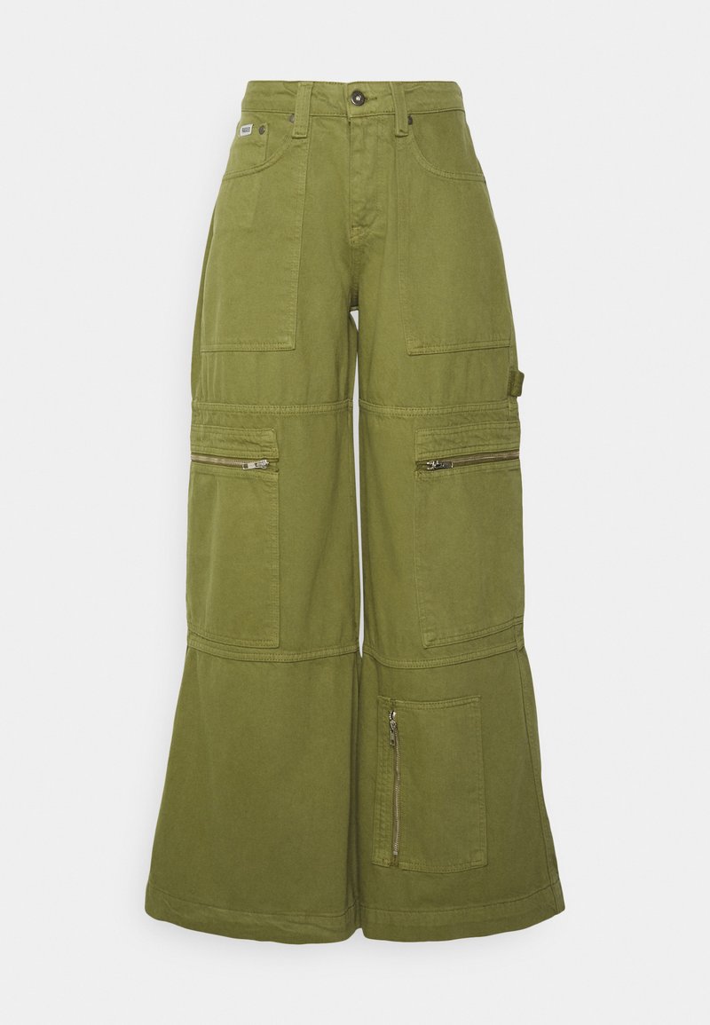 The Ragged Priest MID RISE ZIP SWEEPER - Jeans Relaxed Fit - Green