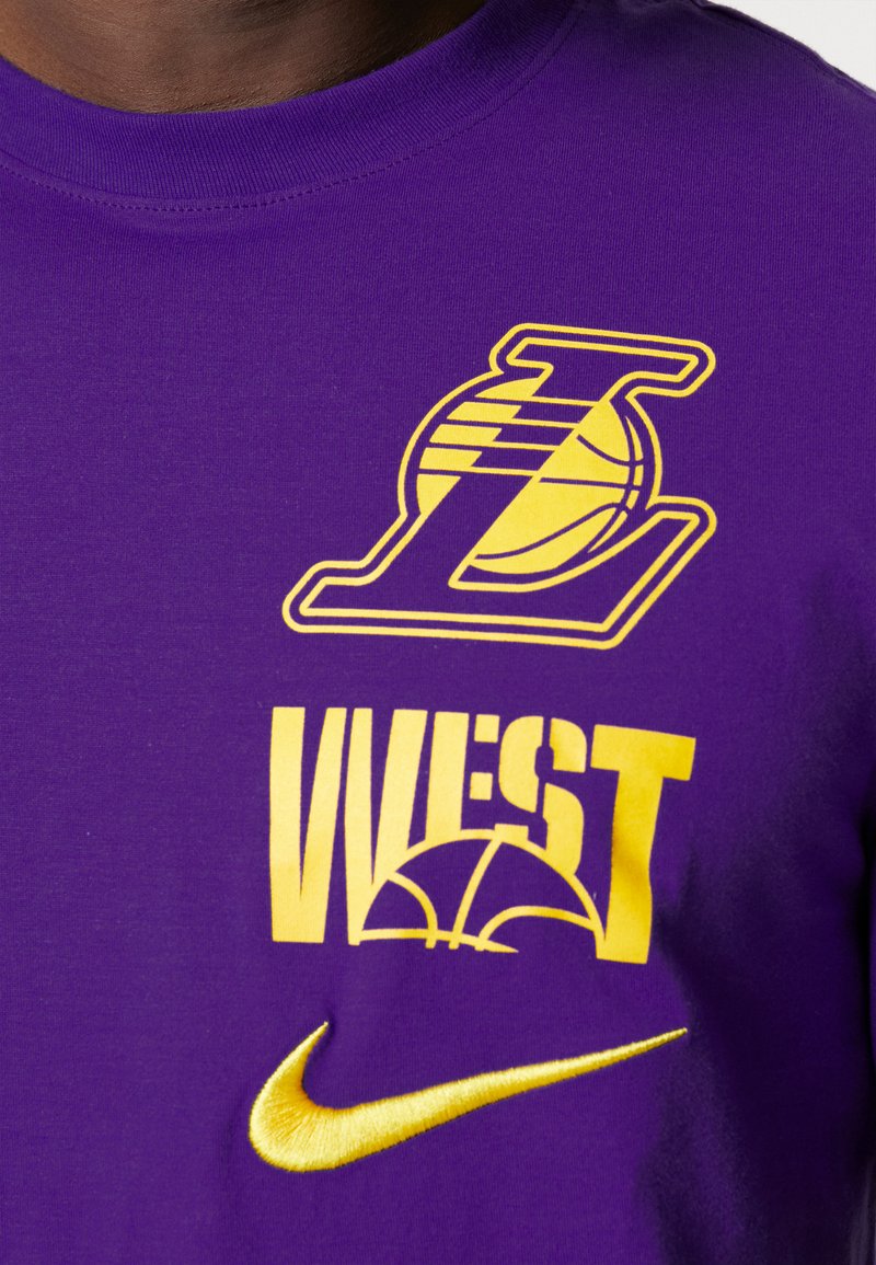 Nike Performance NBA LOS ANGELES LAKERS BLOCK TEE - T-Shirt Print - Field Purple