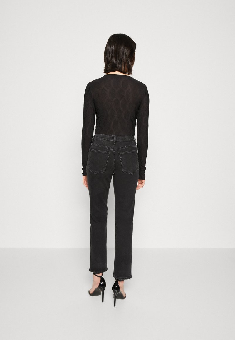Gina Tricot STRAIGHT STRETCH - Jeans Straight Leg - Black