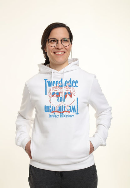 Henry Tiger ALICE IN WONDERLAND TWEEDLES - Kapuzenpullover - White