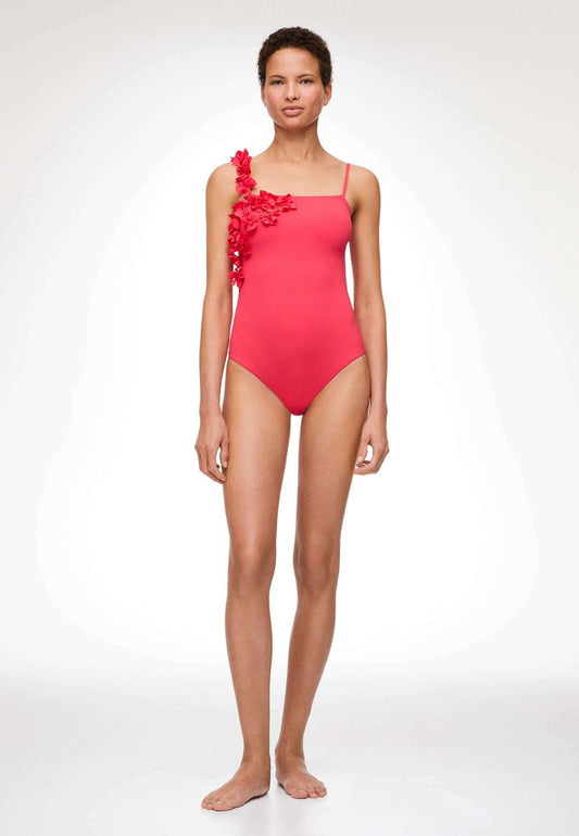 Oysho APPLIQUÉ BANDEAU - Badeanzug - Coral