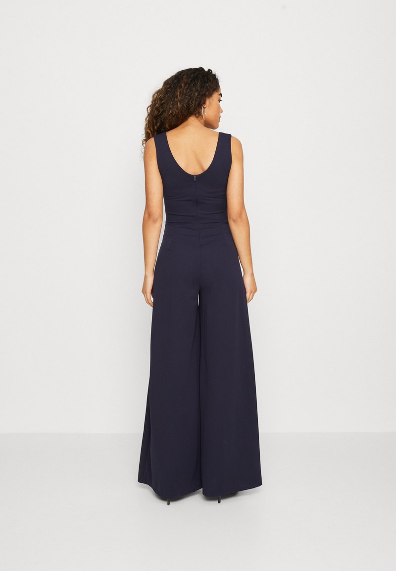Wal G ASH BELT - Jumpsuit - Navy Blue