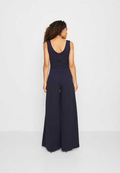 Wal G ASH BELT - Jumpsuit - Navy Blue