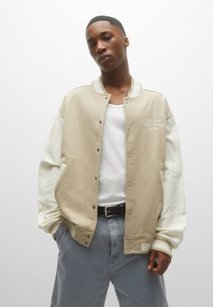 PULL & BEAR VARSITY - Bomberjacke - Sand