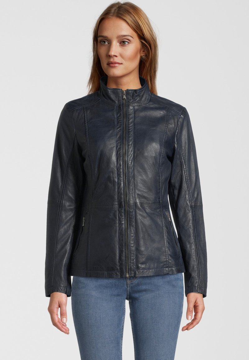  SHARRY - Lederjacke - Navy