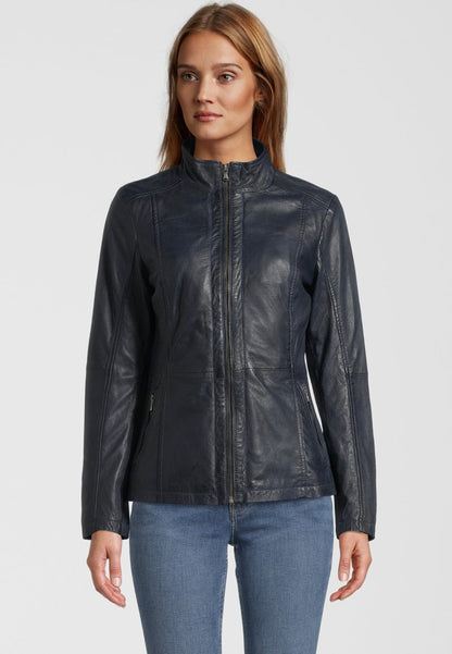  SHARRY - Lederjacke - Navy