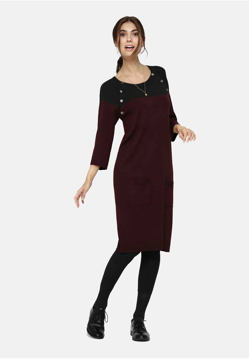  LENA STILL- - Etuikleid - Bordeaux/black