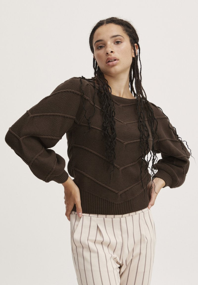 ICHI PULL PILAR - Strickpullover - Bracken