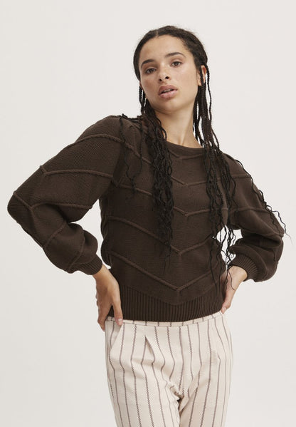 ICHI PULL PILAR - Strickpullover - Bracken