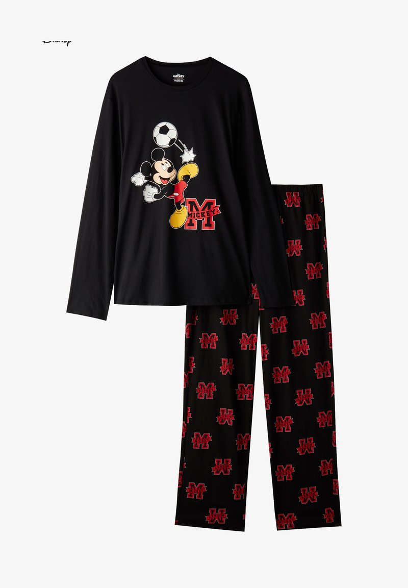 DISNEY | MICKEY MOUSE - Nachtwäsche Set - Schwarz Nero St Mickey Calcio