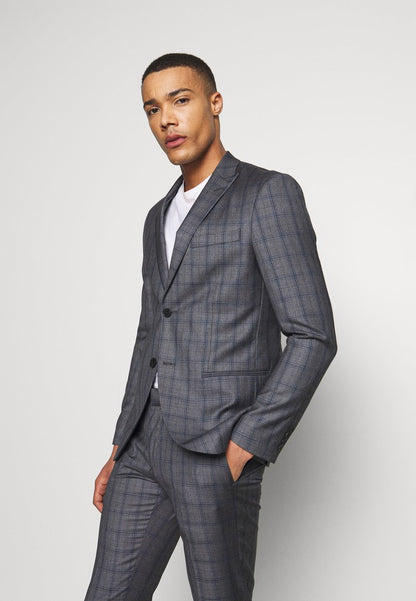  CHECK SUIT - Anzug - Grey