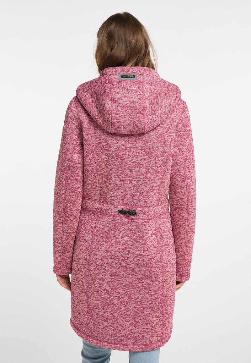 Schmuddelwedda FRAULLY - Kurzmantel - Himbeerpink Melange