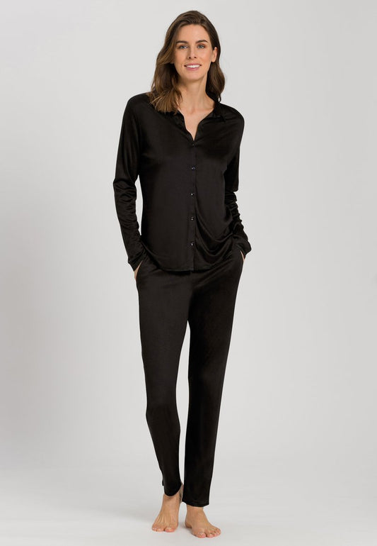 HANRO GRAND CENTRAL - Nachtwäsche Shirt - Black Beauty