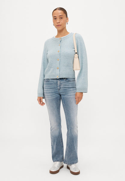 ONLY Petite ONLBLUSH MID WAIST - Flared Jeans - Special Blue Grey Denim