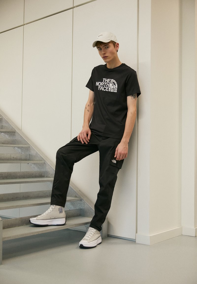 The North Face WOODCUT DOME TEE - T-Shirt Print - Black