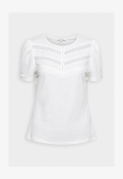 MORGAN DLINA - T-Shirt Print - Off White