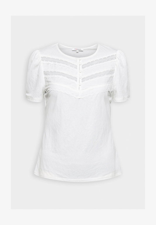 MORGAN DLINA - T-Shirt Print - Off White