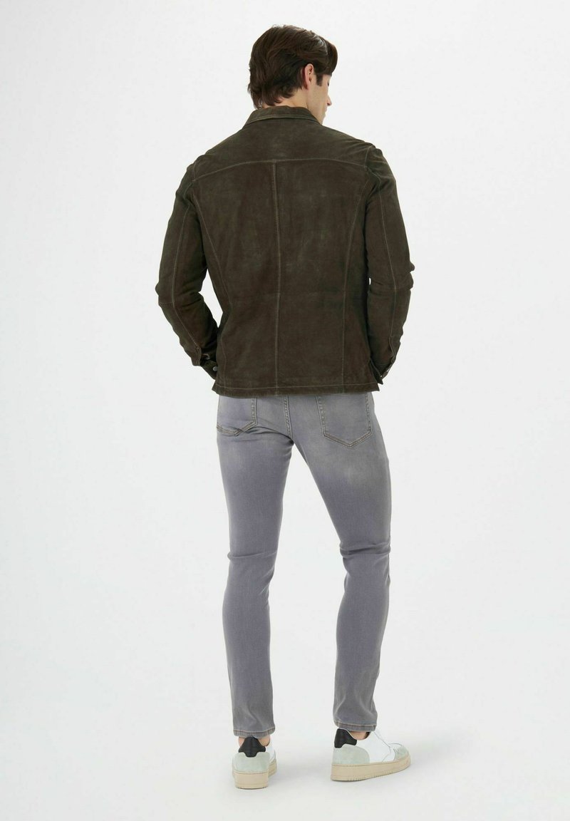  Lederjacke - Verde Scuro