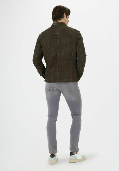  Lederjacke - Verde Scuro