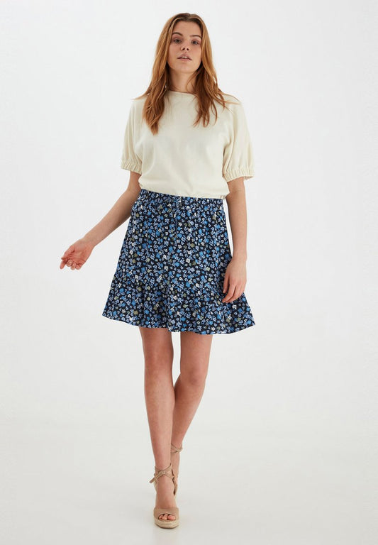 B.young BYMMJOELLA SHORT SKIRT - Minirock - Brunnera Blue Mix