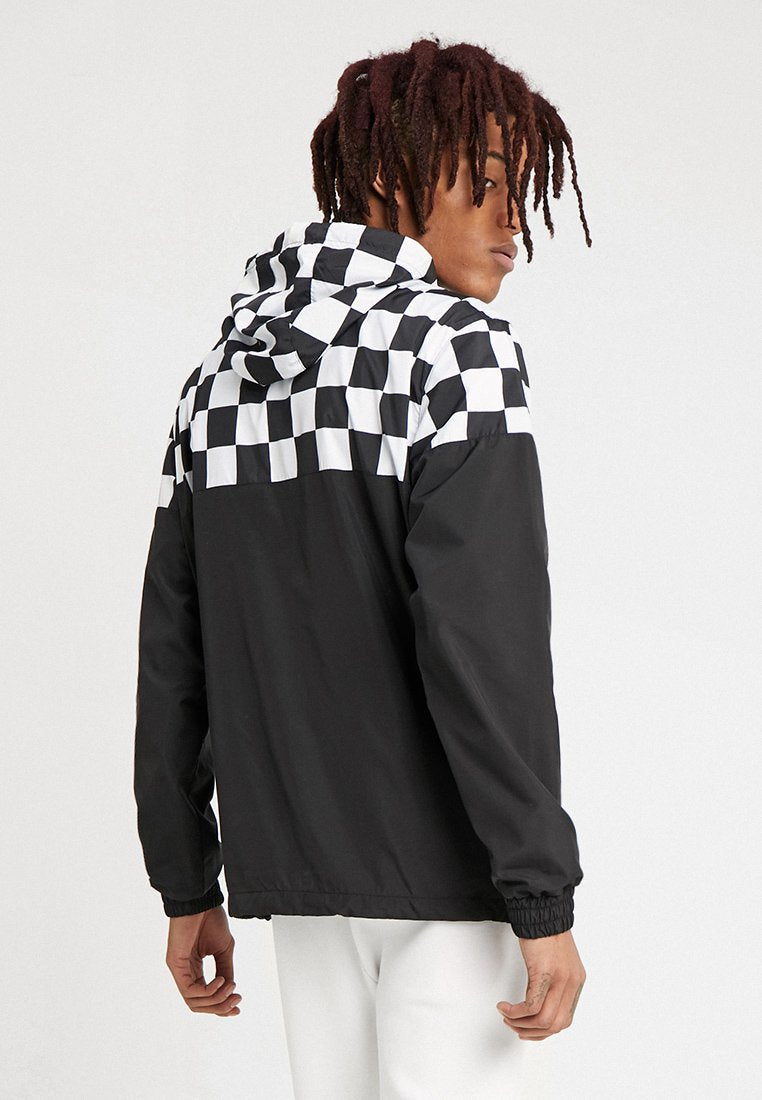 URBAN CLASSICS CHECK PULL OVER JACKET - Windbreaker - Black/chess