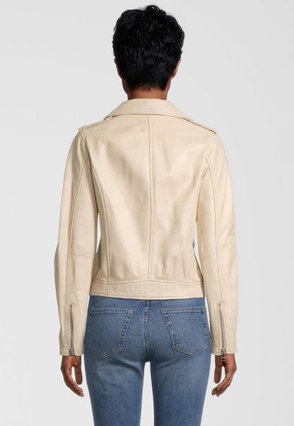 Goosecraft TAYLOR - Lederjacke - White