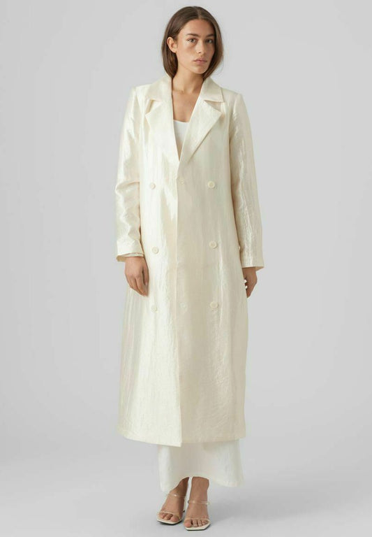 Vero Moda Klassischer Mantel - Cannoli Cream