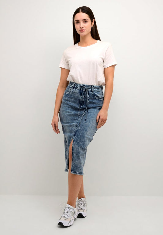 Kaffe RUE SINEM HW - Bleistiftrock - Blue Denim