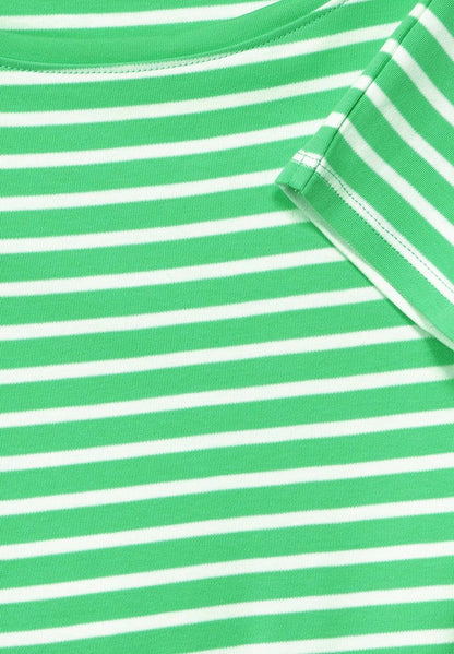 Cecil MIT STREIFENMUSTER - Langarmshirt - Grün