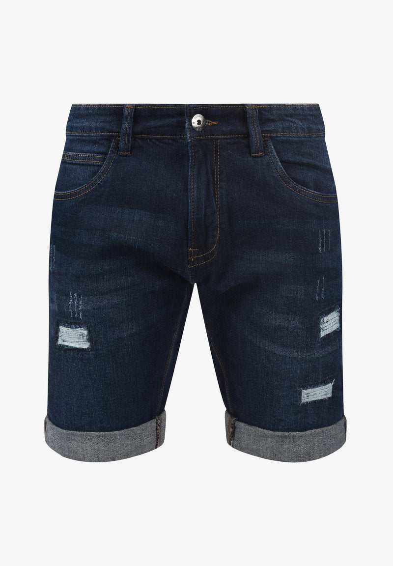 Indicode Jeans IDHALLOW - Jeans Shorts - Dark Blue