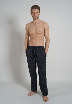  Nachtwäsche Hose - Blau Dunkel Allover
