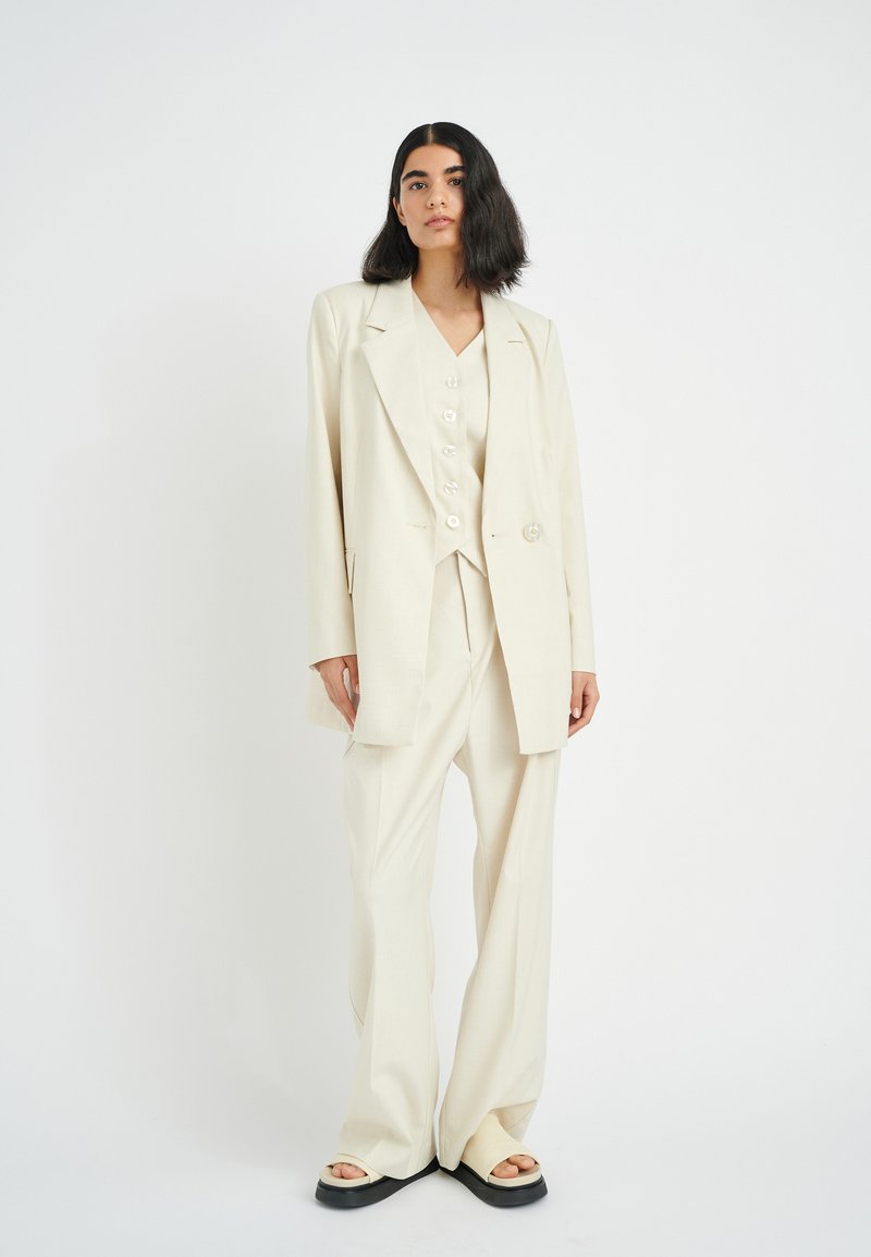 InWear KYRAHIW WADINA - Kurzmantel - Eggshell Melange