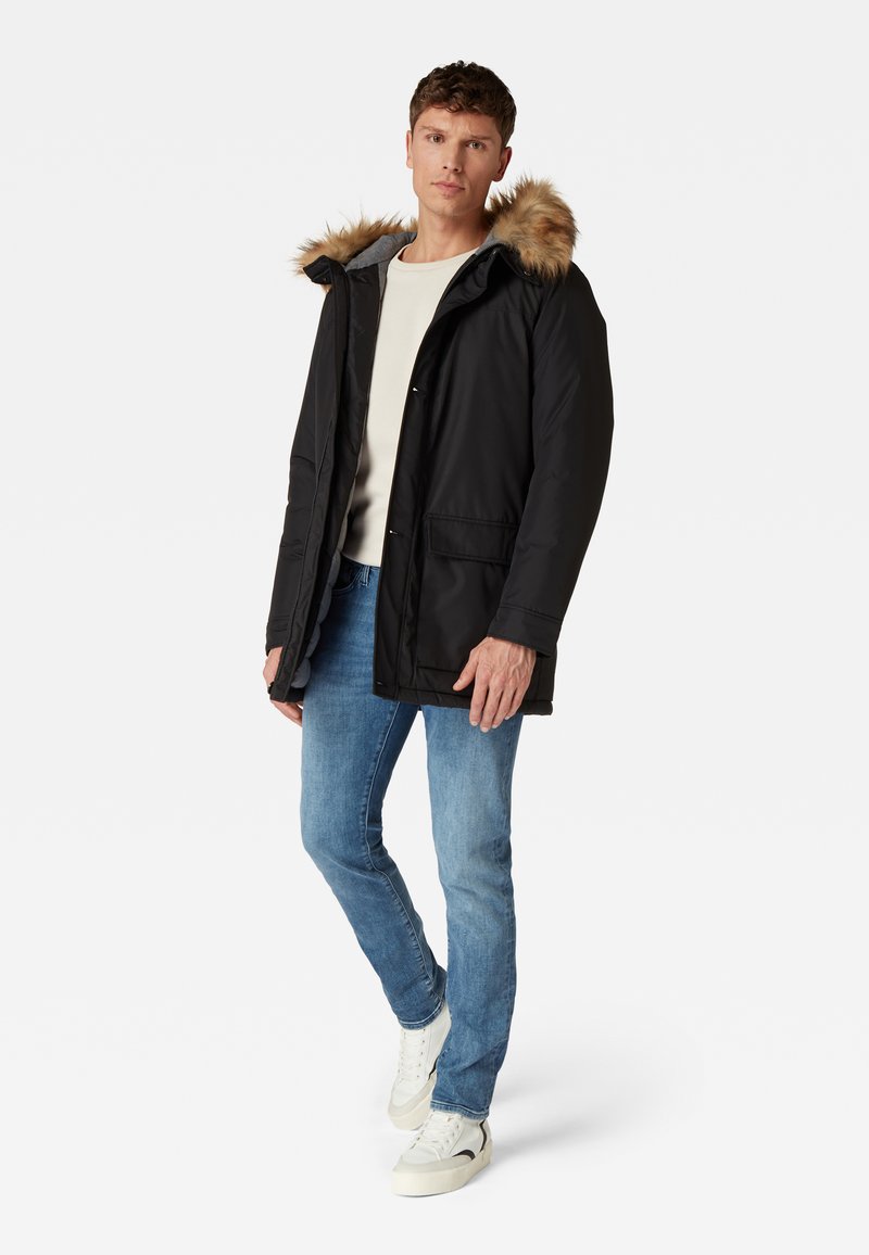 Mavi BASIC HOODED - Wintermantel - Black