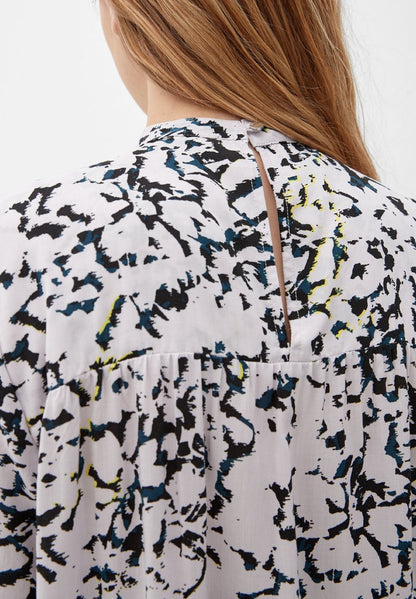 QS By S.Oliver MIT ALLOVER-PRINT - Bluse - Petrol