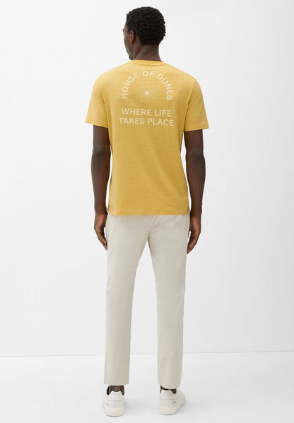 S.Oliver MIT BACKPRINT - T-Shirt Print - Zitrone