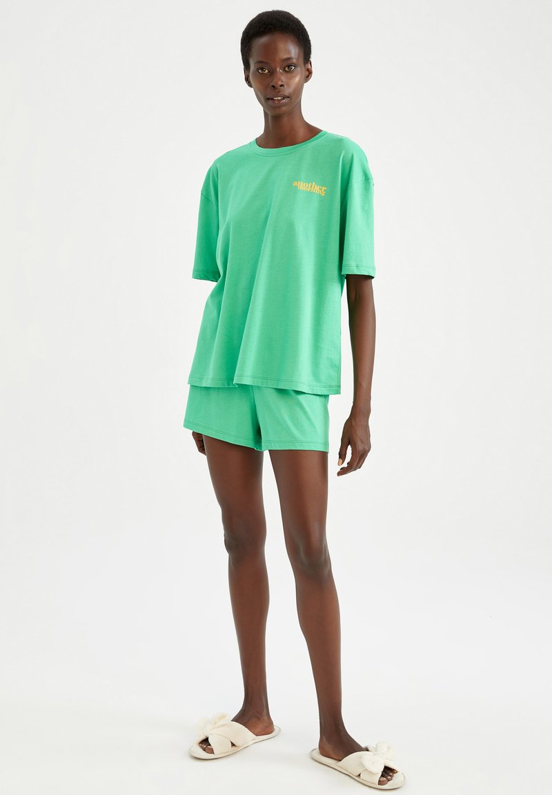 DeFacto SET REGULAR FIT - Nachtwäsche Set - Green