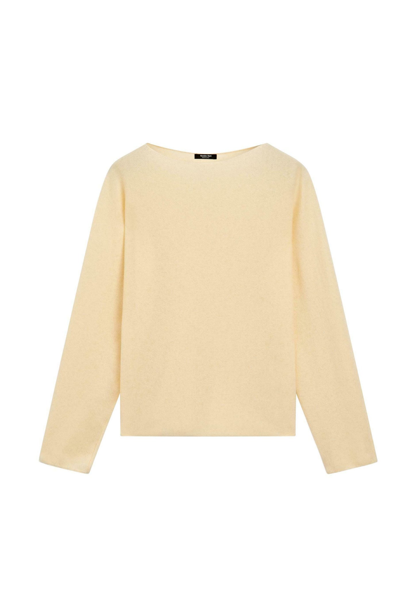 Massimo Dutti BOAT NECK WITH RAGLAN SLEEVE - Jumper - Dark Brown