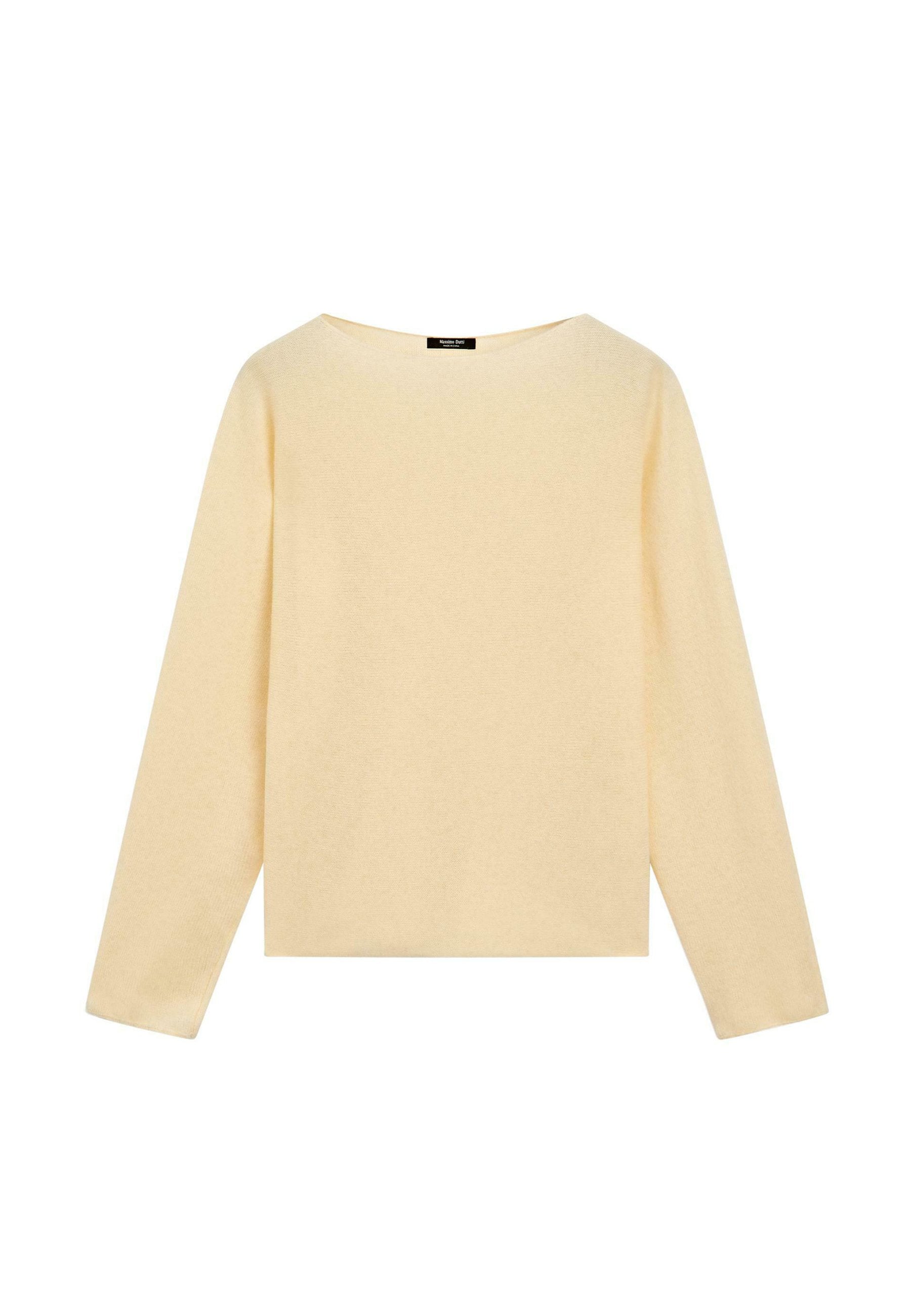 Massimo Dutti BOAT NECK WITH RAGLAN SLEEVE - Jumper - Dark Brown