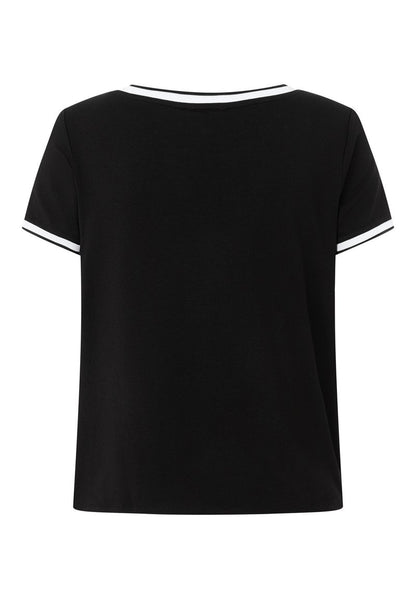 MORE&MORE MIT KONTRASTABSCH - Bluse - Schwarz