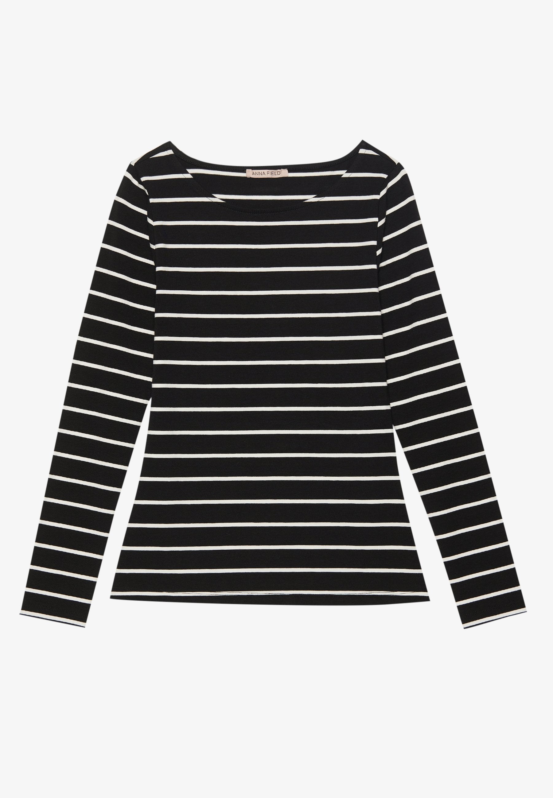 Anna Field 5 PACK - Long Sleeved Top - Black/off White/mottled Grey