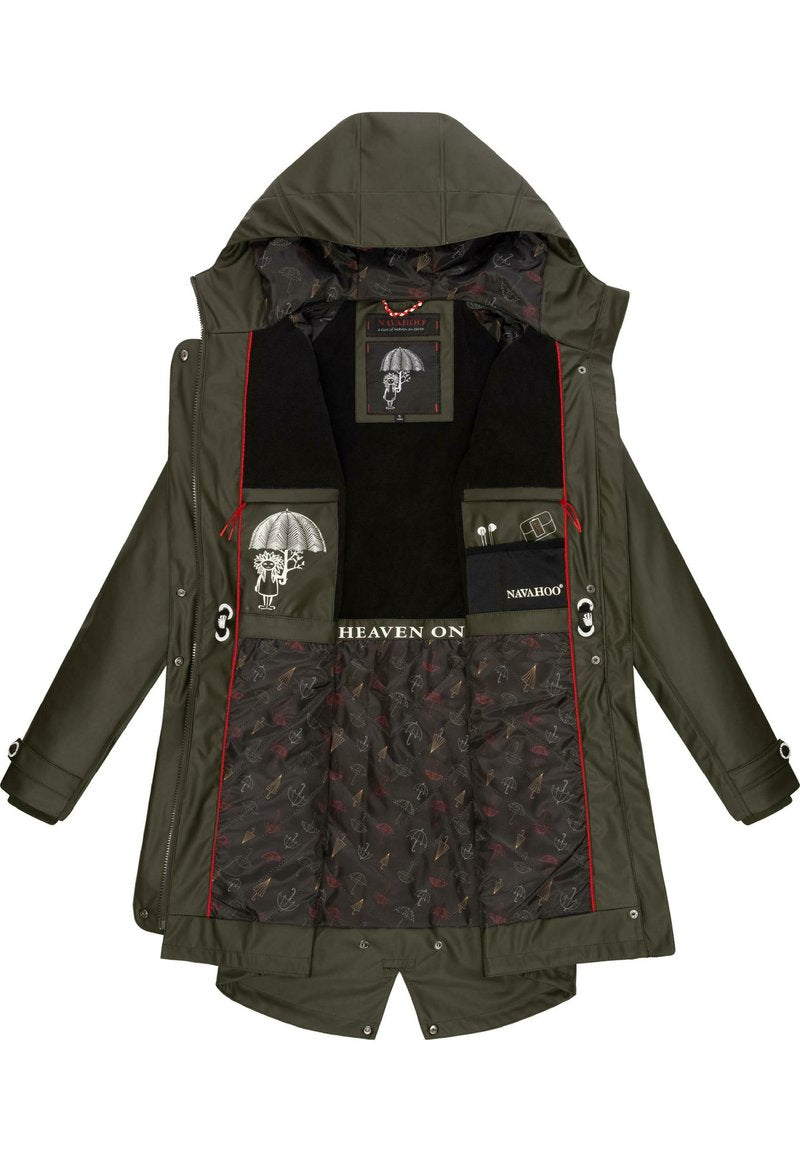Navahoo RAINY FLOWER - Parka - Dark Olive