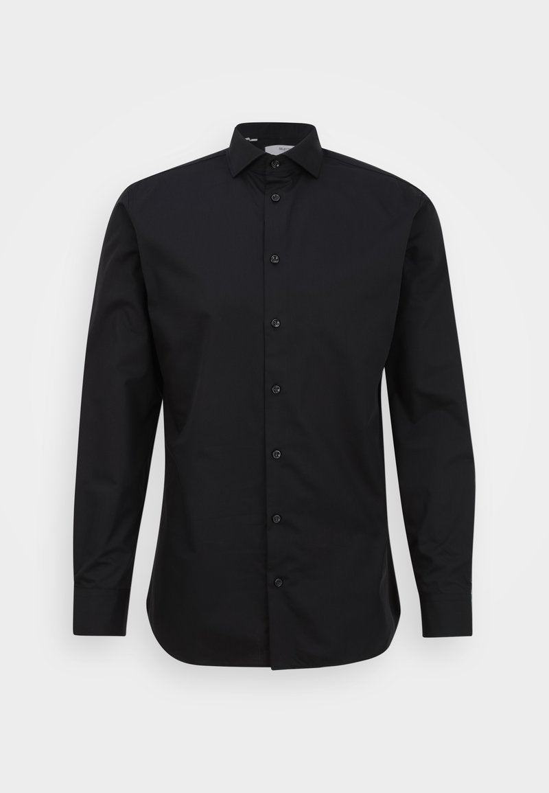 Selected Homme SLHSLIMETHAN CUT AWAY - Businesshemd - Black
