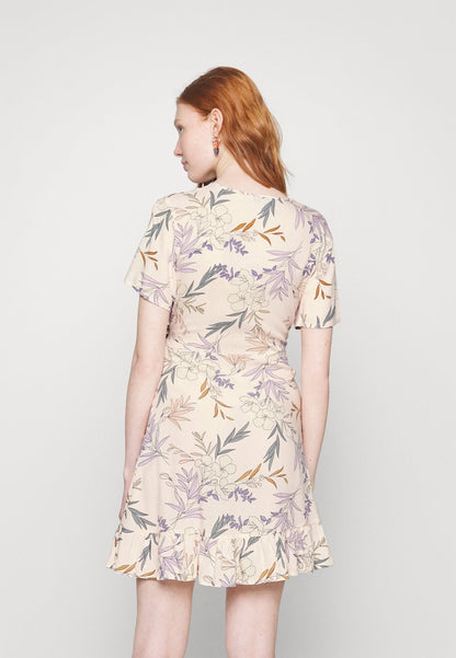 ONLY ONLNOVA LIFE MARLIE WRAP DRESS - Freizeitkleid - Peach Blush Leonora