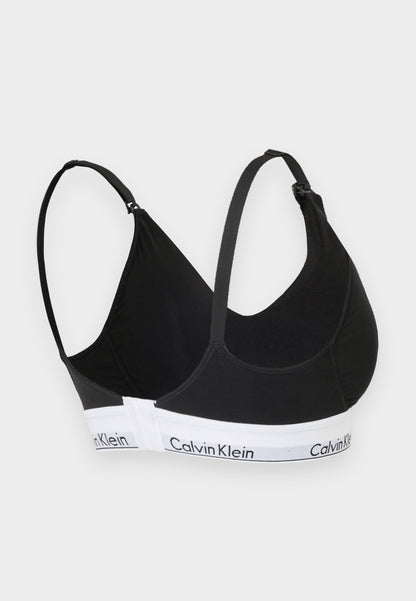 CALVIN KLEIN UNDERWEAR MATERNITY LIGHTLY LINED TRIANGLE ICON - Triangle Bra - Black