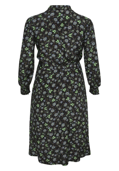  FLORISA - Blusenkleid - Black/green Paisley Flower