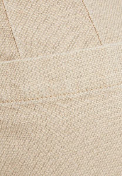BERSHKA CULOTTES - Flared Jeans - Sand