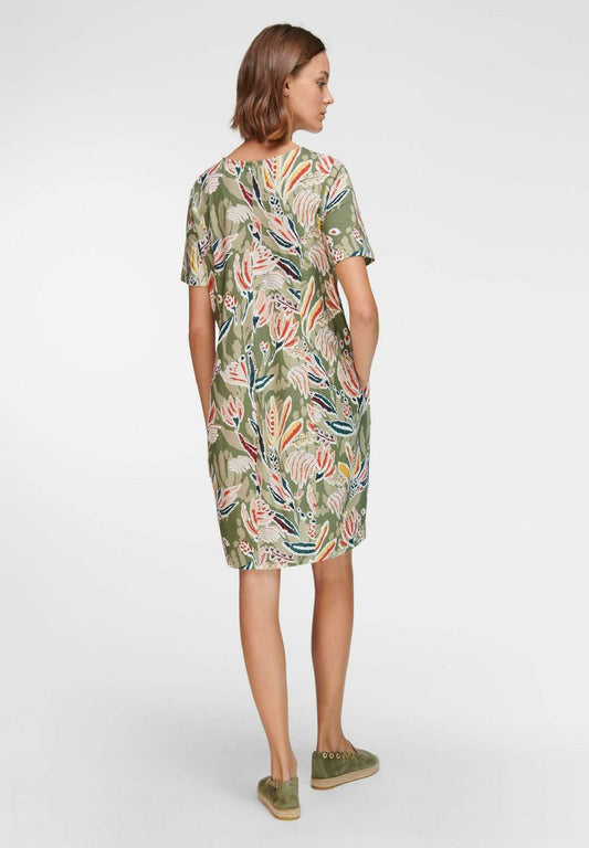  Jerseykleid - Grün Multicolor